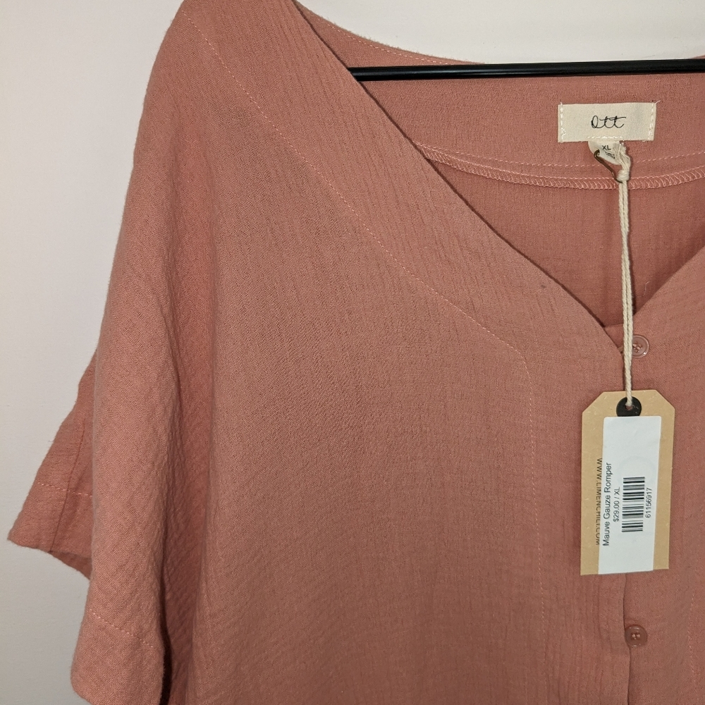 NWT pink boutique romper sized xl